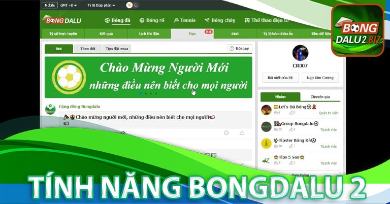 Một số tính năng hấp dẫn của trang chủ bongdalu 2